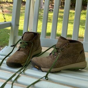 Danner Inquire Chukka 4" Brown Cactus Boots Lace Up Hiking Suede Green Women 8.5